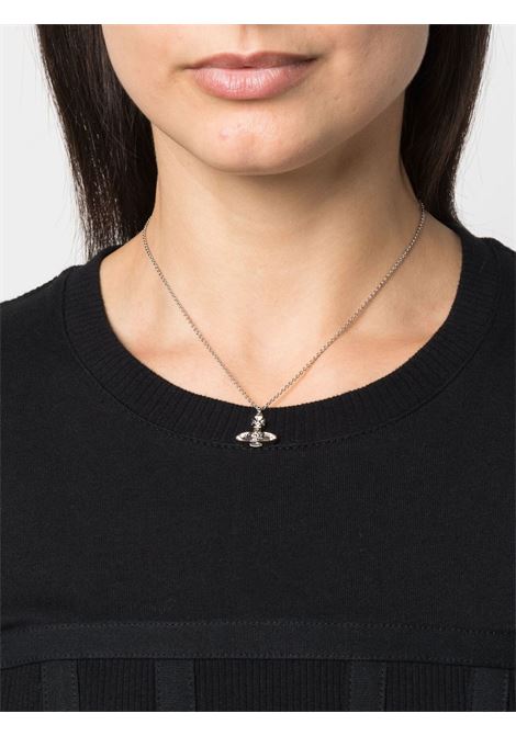 pina small bas relief pendant necklace woman platinum VIVIENNE WESTWOOD | 63020160-02P116-CNP116